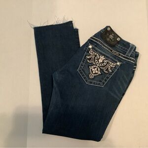Miss me Jeans Size 29 Design on pockets JE5890ESER #1094